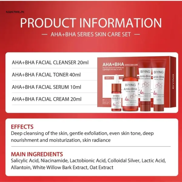 Biying Aha Bha Skincare Kit 1