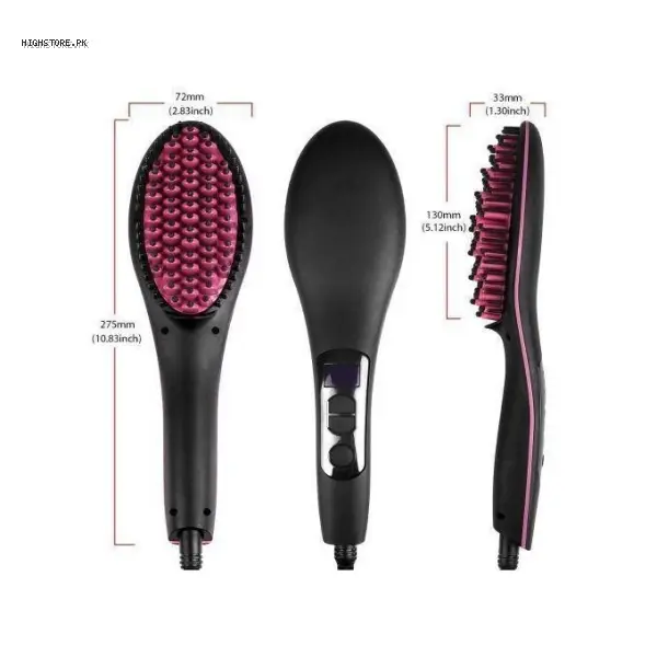 Ceramic Hair Straightener Brush Hairdressing Tools 2