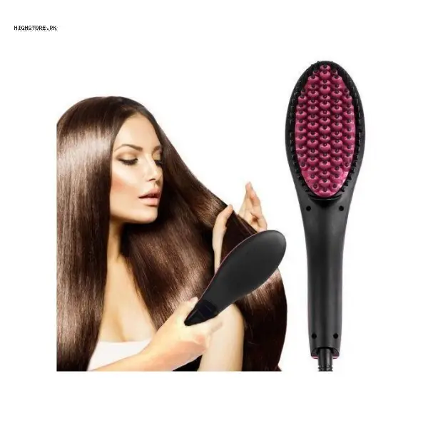 Ceramic Hair Straightener Brush Hairdressing Tools | Buy Online in Pakistan | Cash on Delivery