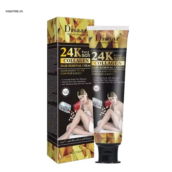 Disaar 24K Gold Collagen Hair Removal Cream | Buy Online in Pakistan | Cash on Delivery