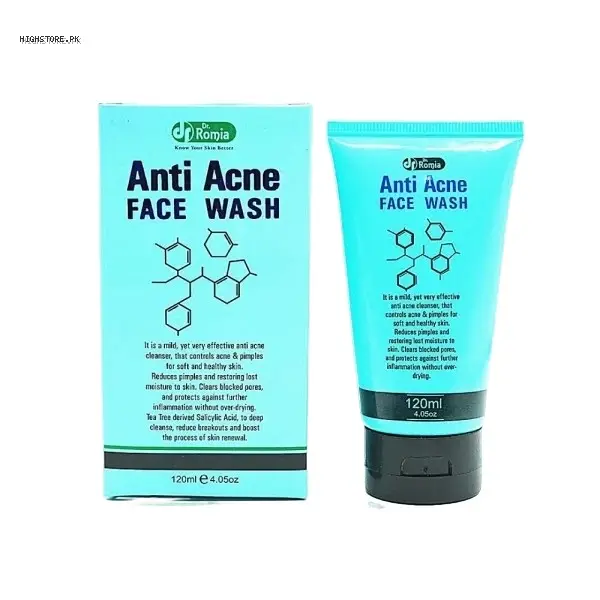 Dr. Romia Anti Acne Face Wash Tube 120Ml | Buy Online in Pakistan | Cash on Delivery