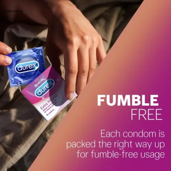 Durex Extra Ribbed Condom 1