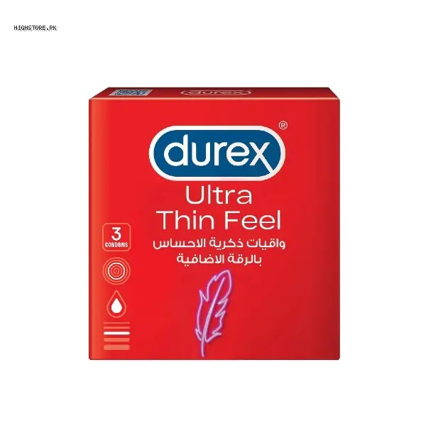 Durex Feel Thin Condoms 3 Pack | Buy Online in Pakistan | Cash on Delivery