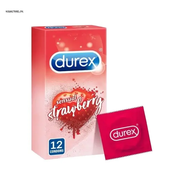 Durex Sensual Strawberry Condom 12 Pack | Buy Online in Pakistan | Cash on Delivery
