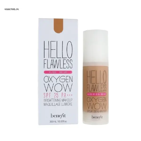 Hello Flawless! Oxygen Wow Liquid Foundation Deluxe Sample In ’warm Me Up’ Toasted Beige 1