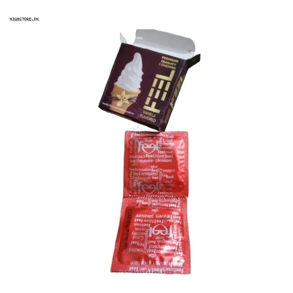 Xtacy Feel Premium Quality Vanilla Flavored Condoms 1