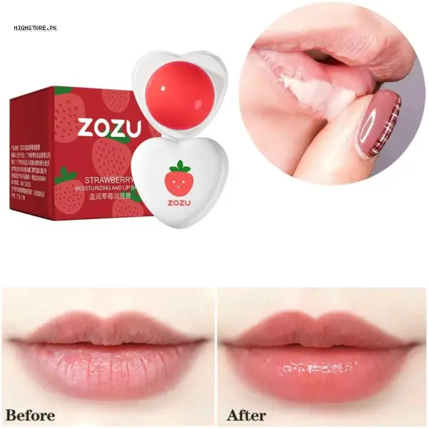 Zozu Strawberry Heart Shape Lip Balm 1